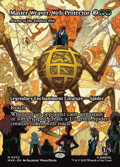 Arasta of the Endless Web - Marvel Universe #32 - Borderless Non-Foil — product image