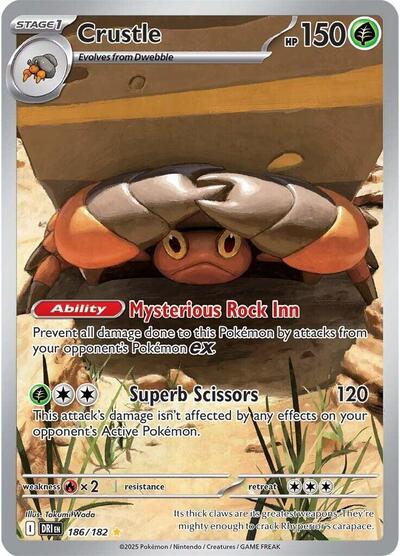 Crustle - 186/182 - SV10: Destined Rivals #186/182 - Foil — product image