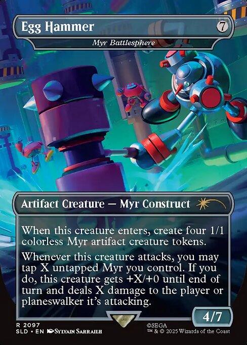 Myr Battlesphere - Secret Lair Drop #2097 - Borderless Foil — product image