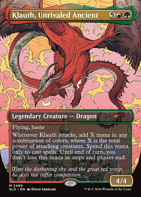 Klauth, Unrivaled Ancient - Secret Lair Drop #2499 - Borderless Foil — product image