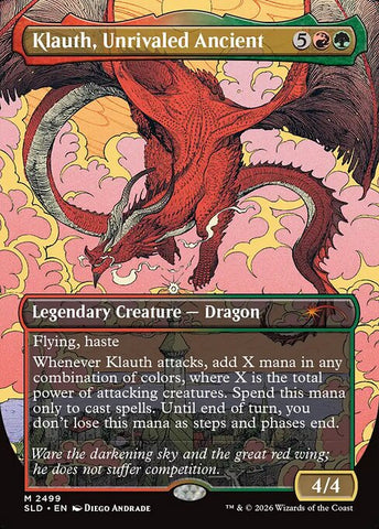 Klauth, Unrivaled Ancient - Secret Lair Drop #2499 - Borderless Foil