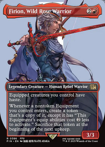 Firion, Wild Rose Warrior - Final Fantasy #386 - Borderless Non-Foil