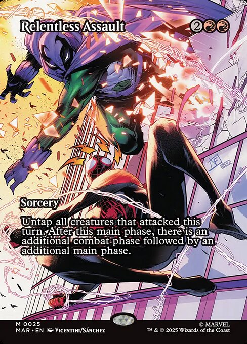 Relentless Assault - Marvel Universe #25 - Borderless Non-Foil — product image