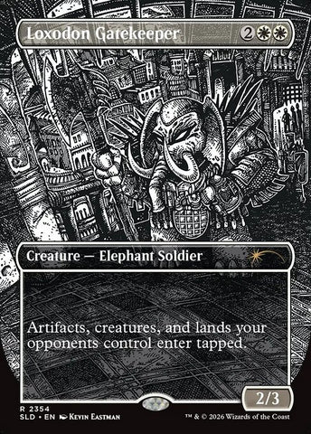 Loxodon Gatekeeper - Secret Lair Drop #2354 - Borderless Foil