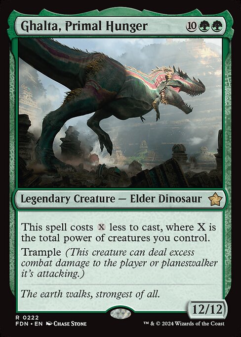 Ghalta, Primal Hunger - Foundations #222 - Foil — product image