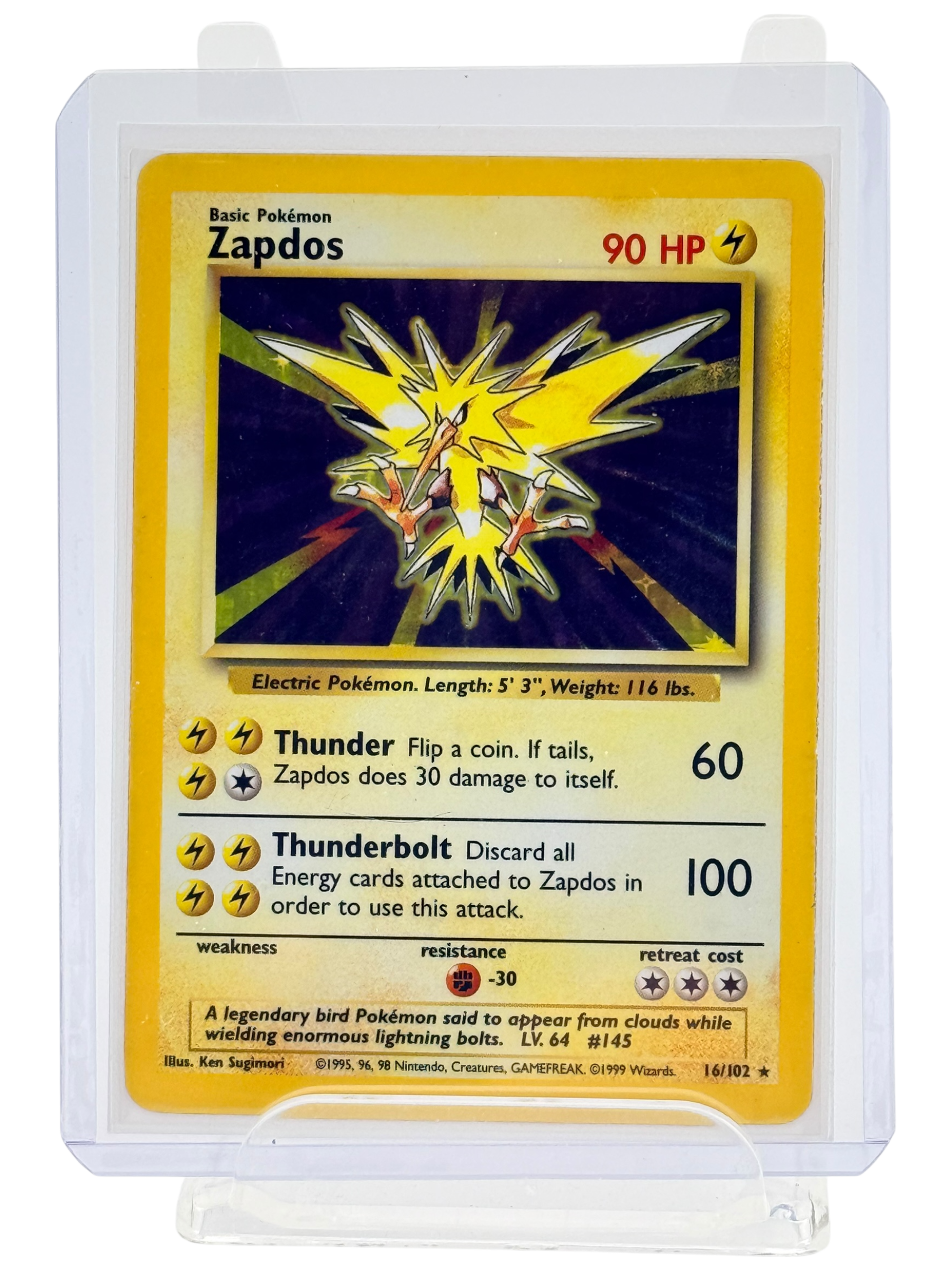 Zapdos - #16/102 - Base Set (LP)