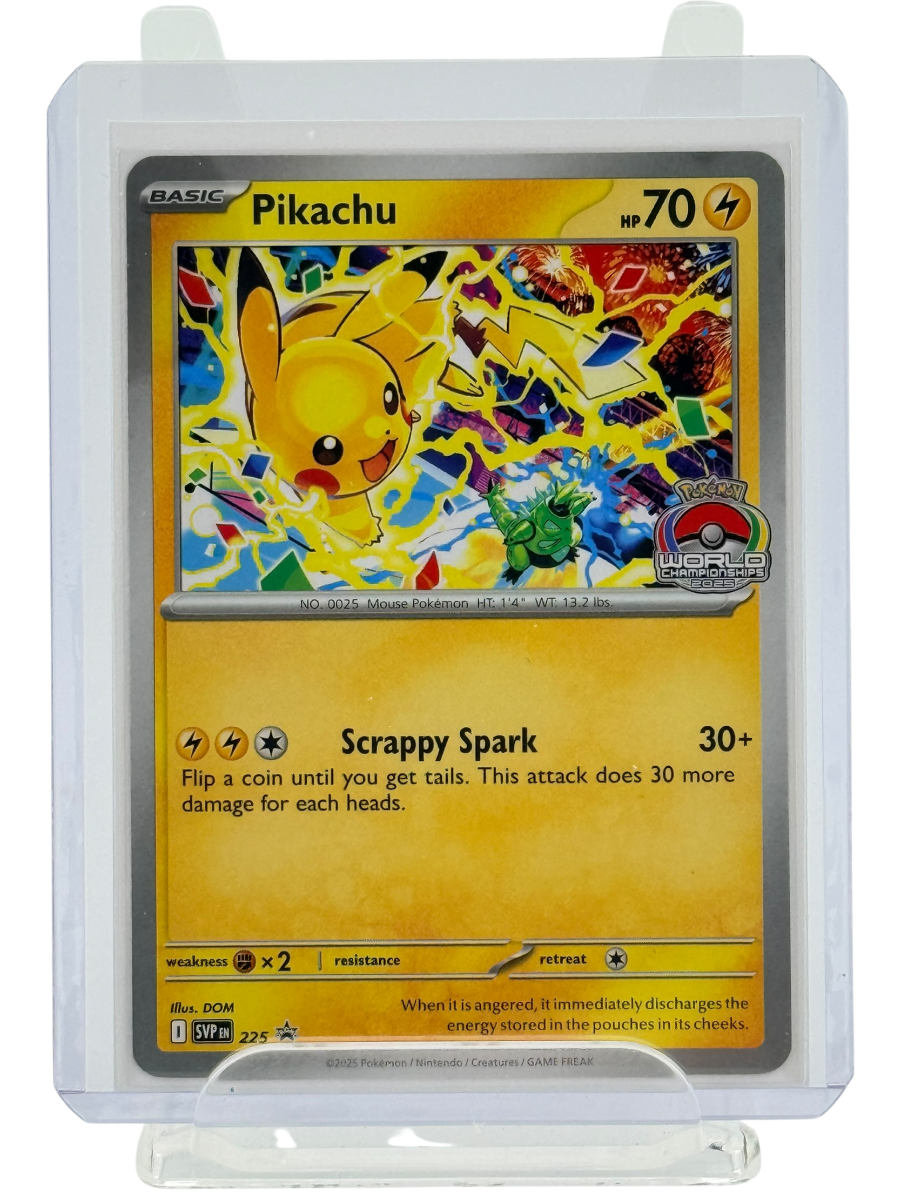 Pikachu - 225 (World Championship 2025) - SV: Scarlet & Violet Promo Cards