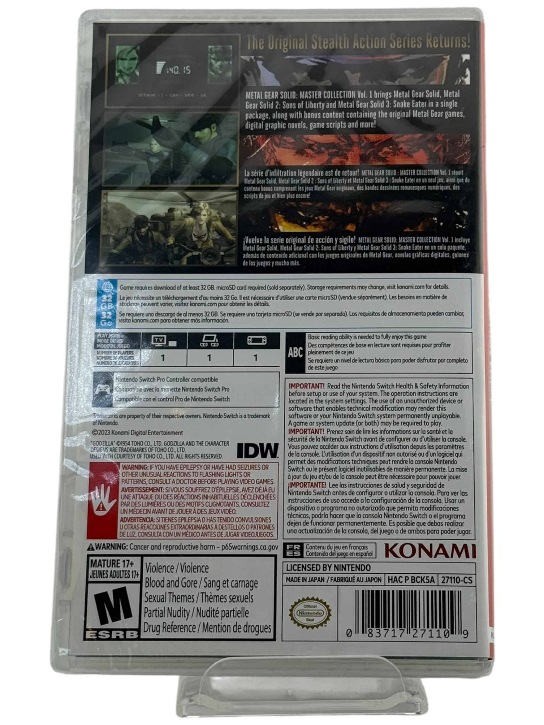 Metal Gear Solid: Master Collection Vol. 1 [Day One]