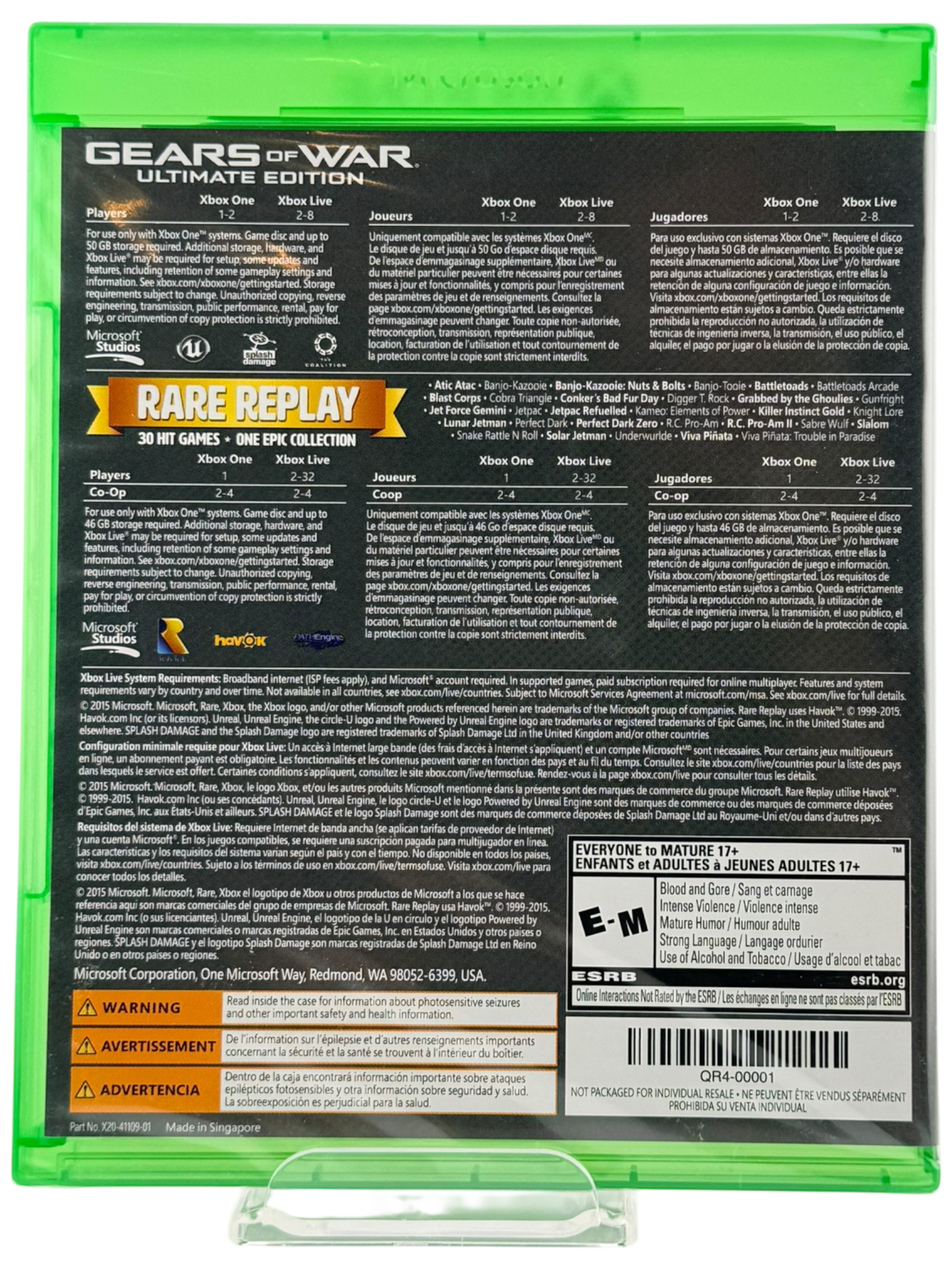 Gears of War Ultimate Edition and Rare Replay