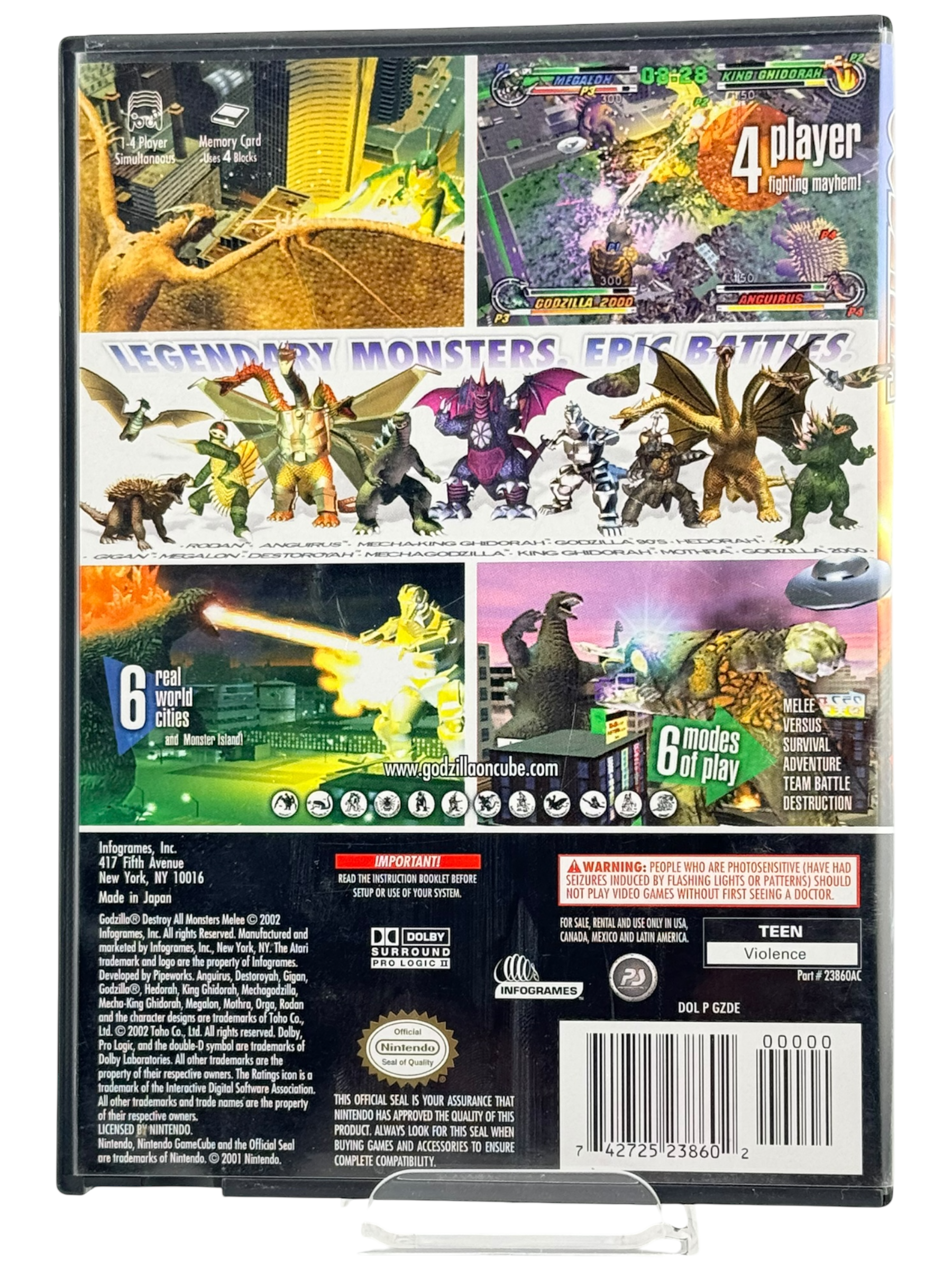 Godzilla Destroy All Monsters Melee