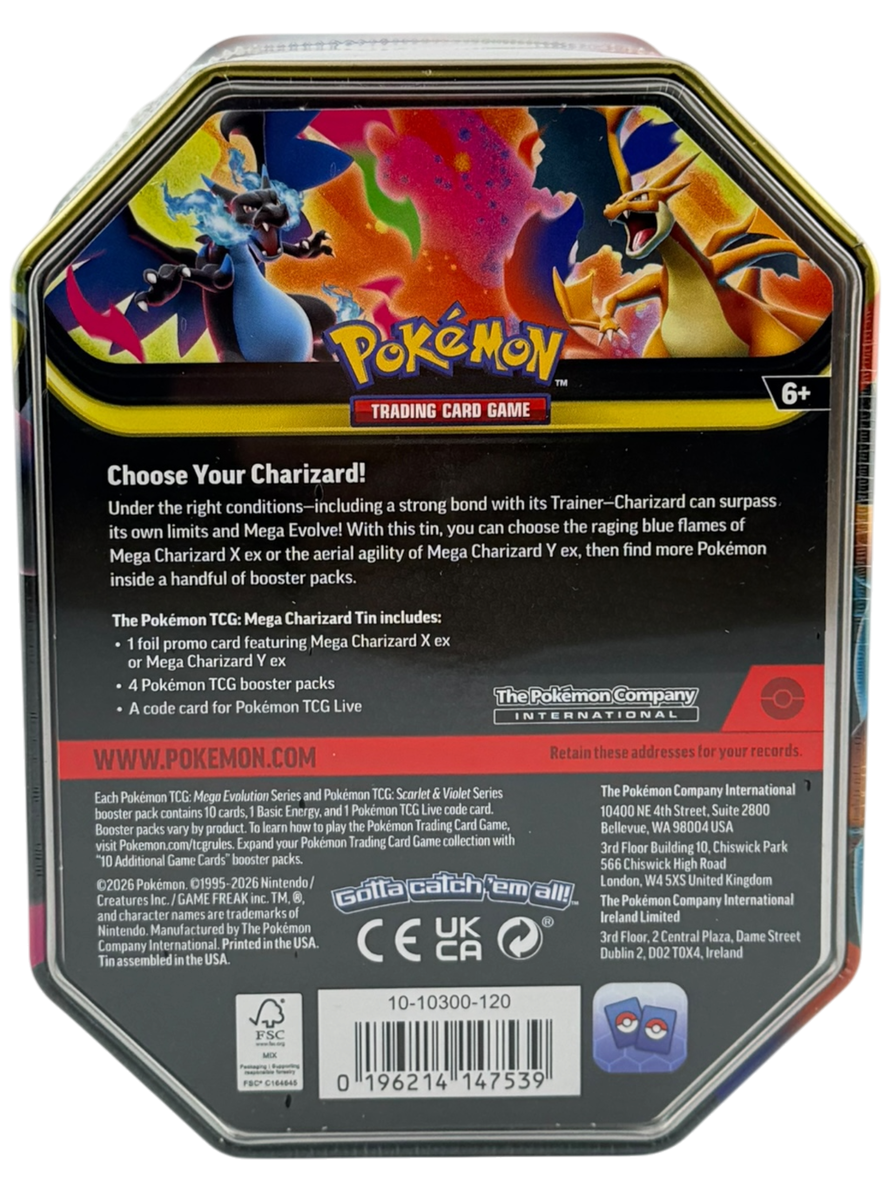 Mega Charizard Tin (Mega Charizard Y)