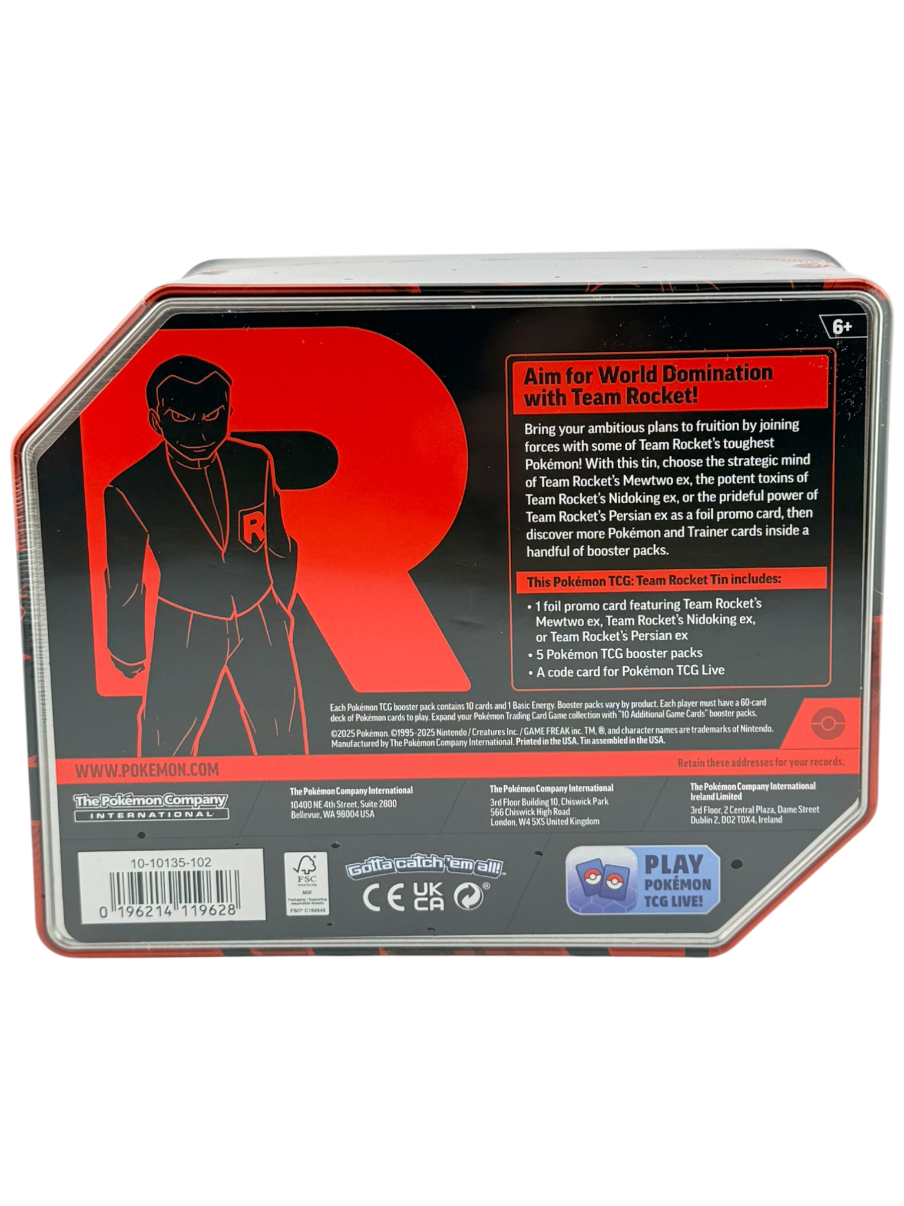 Team Rocket Tin [Team Rocket's Nidoking ex]