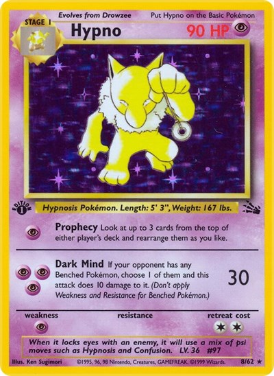 Hypno (8) - Fossil #08/62 - Foil — product image