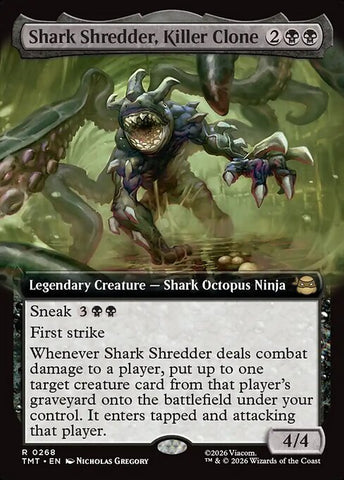 Shark Shredder, Killer Clone - Teenage Mutant Ninja Turtles #268 - Extended Art Foil