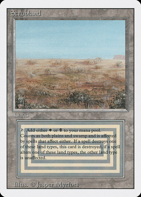 Scrubland - Revised Edition #286 - Non-Foil — product image