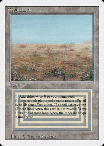 Scrubland - Revised Edition #286 - Non-Foil