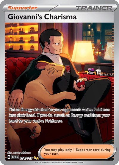 Giovanni's Charisma - 204/165 - SV: Scarlet & Violet 151 #204/165 - Foil — product image