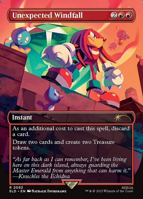 Unexpected Windfall - Secret Lair Drop #2092 - Borderless Foil — product image