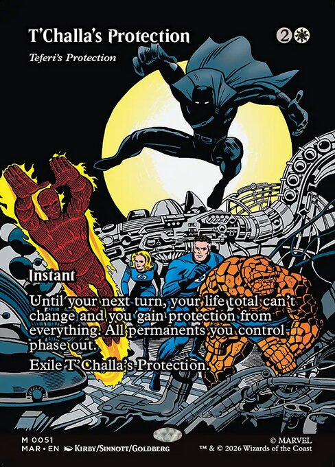 Teferi's Protection - Marvel Universe #51 - Borderless Non-Foil — product image