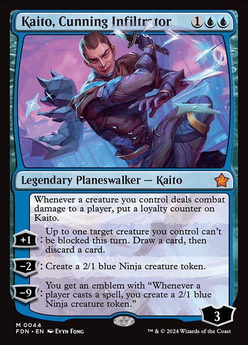 Kaito, Cunning Infiltrator - Foundations #44 - Non-Foil — product image