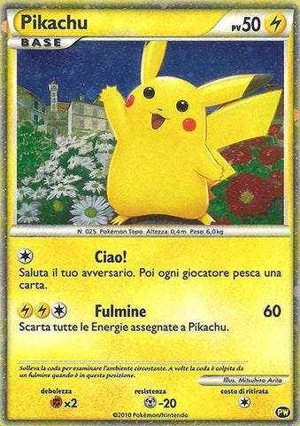 Pikachu (Italian) - Pikachu World Collection Promos #PW 2 - Foil