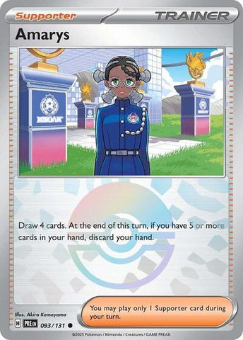 Amarys - 093/131 (Poke Ball Pattern) - SV: Prismatic Evolutions #093/131 - Foil