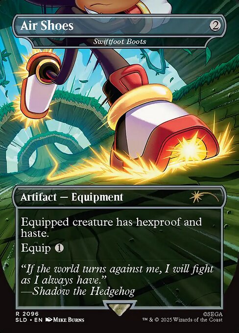 Swiftfoot Boots - Secret Lair Drop #2096 - Borderless Foil — product image