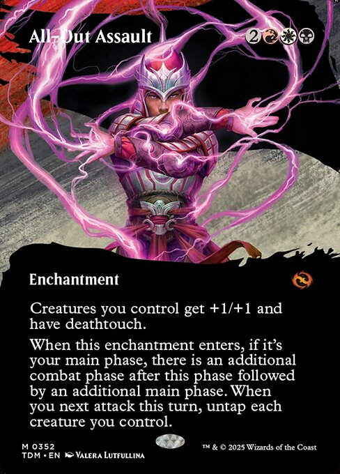 All-Out Assault - Tarkir: Dragonstorm #352 - Showcase Foil — product image