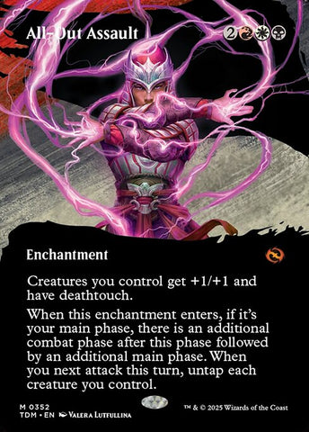 All-Out Assault - Tarkir: Dragonstorm #352 - Showcase Foil