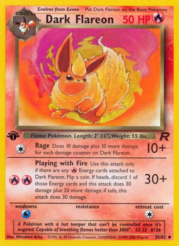 Dark Flareon - Team Rocket #35/82 - Non-Foil