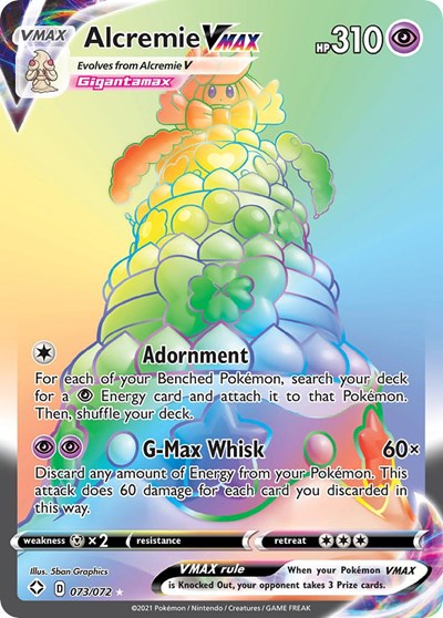 Alcremie VMAX (Secret) - Shining Fates #073/072 - Foil — product image