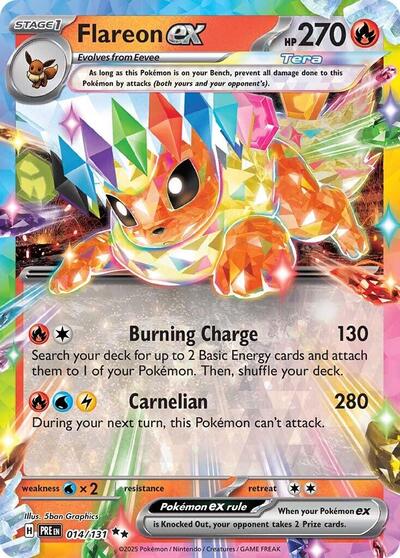 Flareon ex - 014/131 - SV: Prismatic Evolutions #014/131 - Foil — product image