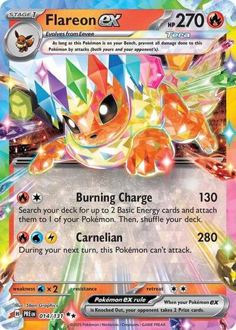 Flareon ex - 014/131 - SV: Prismatic Evolutions #014/131 - Foil