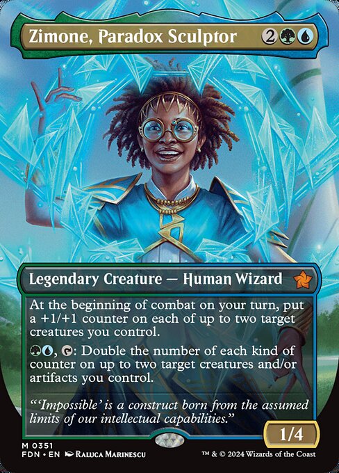 Zimone, Paradox Sculptor - Foundations #351 - Borderless Non-Foil — product image