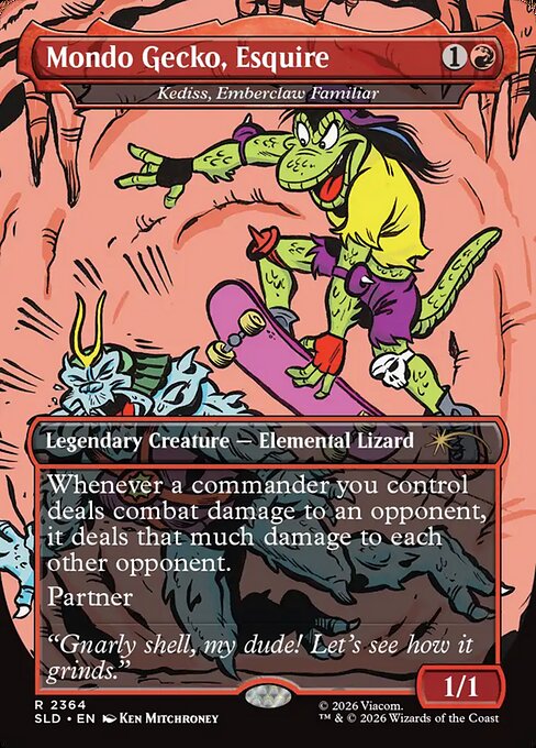 Kediss, Emberclaw Familiar - Secret Lair Drop #2364 - Borderless Foil — product image
