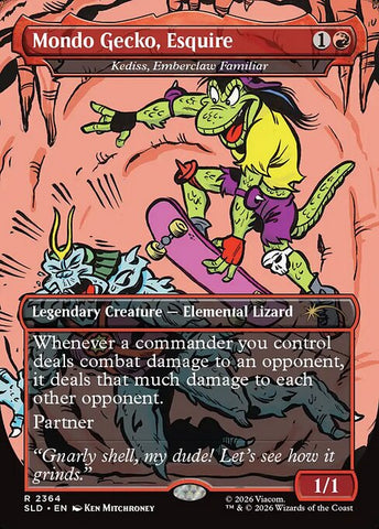 Kediss, Emberclaw Familiar - Secret Lair Drop #2364 - Borderless Foil