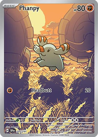 Phanpy - 205/191 - SV08: Surging Sparks #205/191 - Foil
