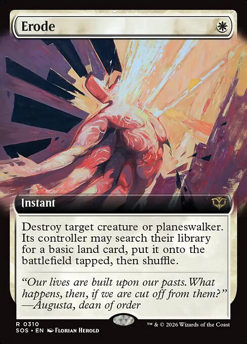 Erode - Secrets of Strixhaven #310 - Extended Art Non-Foil — product image