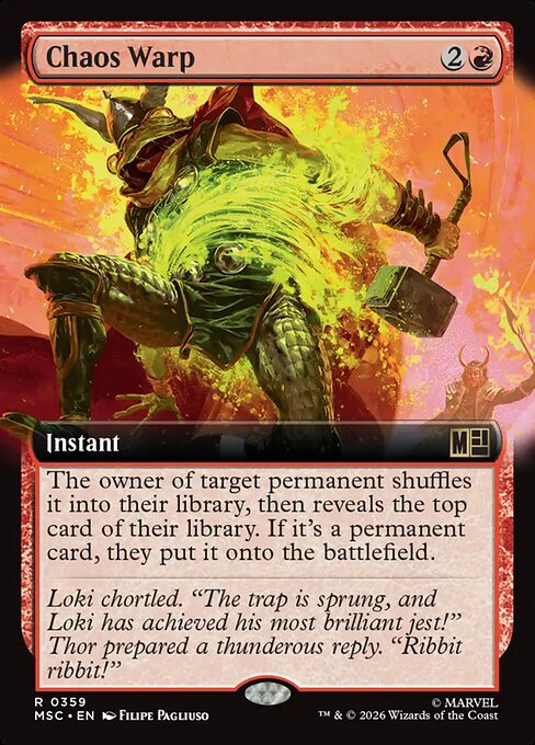 Chaos Warp - Marvel Super Heroes Commander #359 - Extended Art Non-Foil — product image