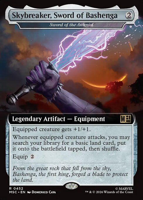 Sword of the Animist - Marvel Super Heroes Commander #452 - Extended Art Non-Foil — product image
