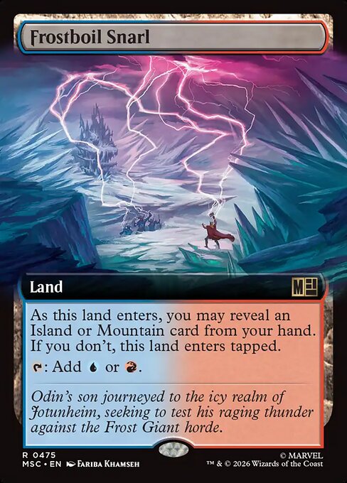 Frostboil Snarl - Marvel Super Heroes Commander #475 - Extended Art Non-Foil — product image