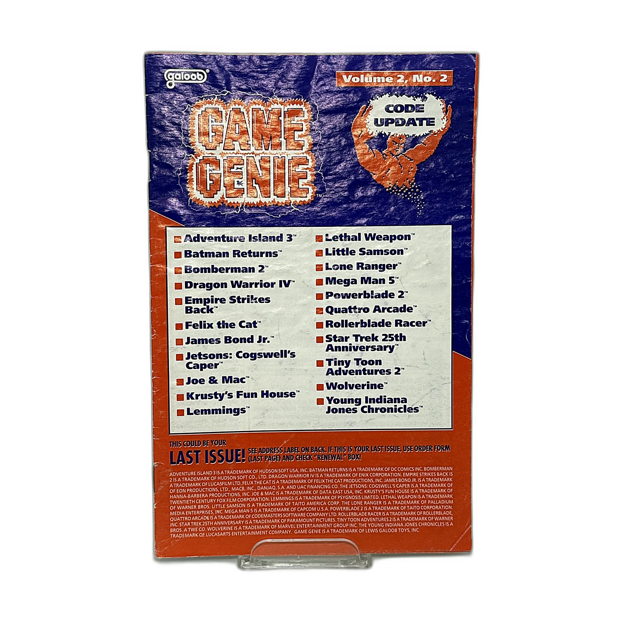 Game Genie - With 4 Additional Code Update Guides