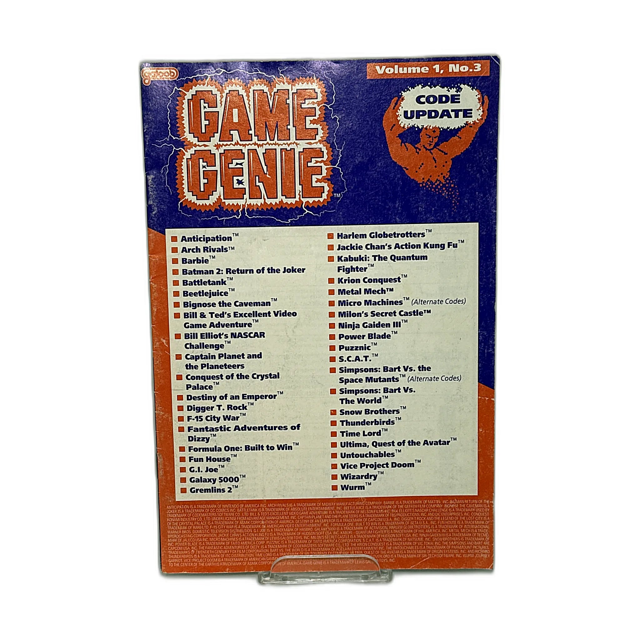 Game Genie - With 4 Additional Code Update Guides