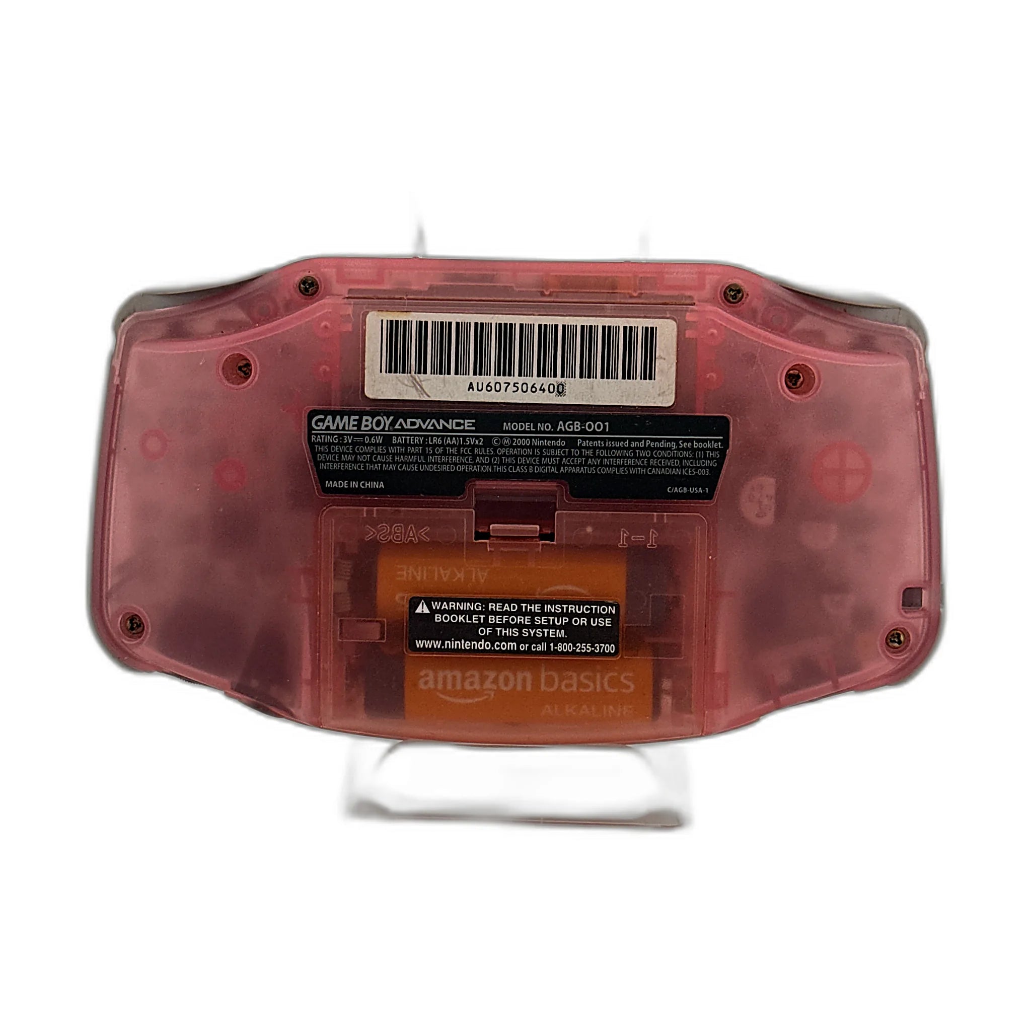 Gameboy Advance Fuchsia Pink