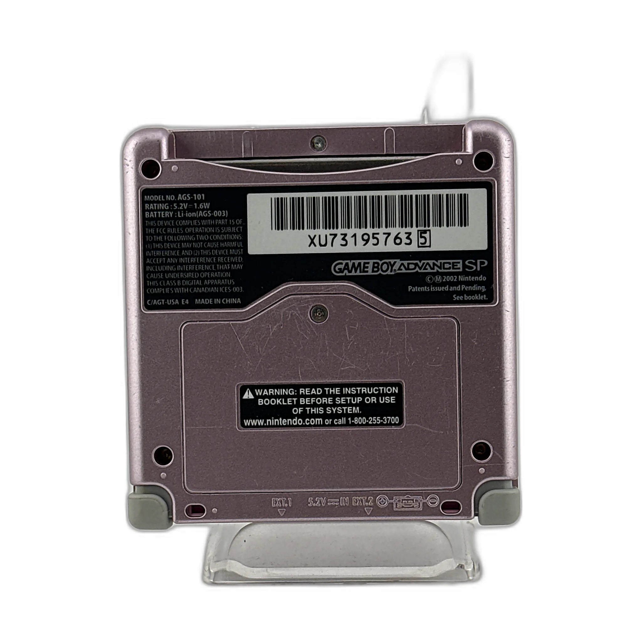 Pearl Pink Gameboy Advance SP [AGS-101]