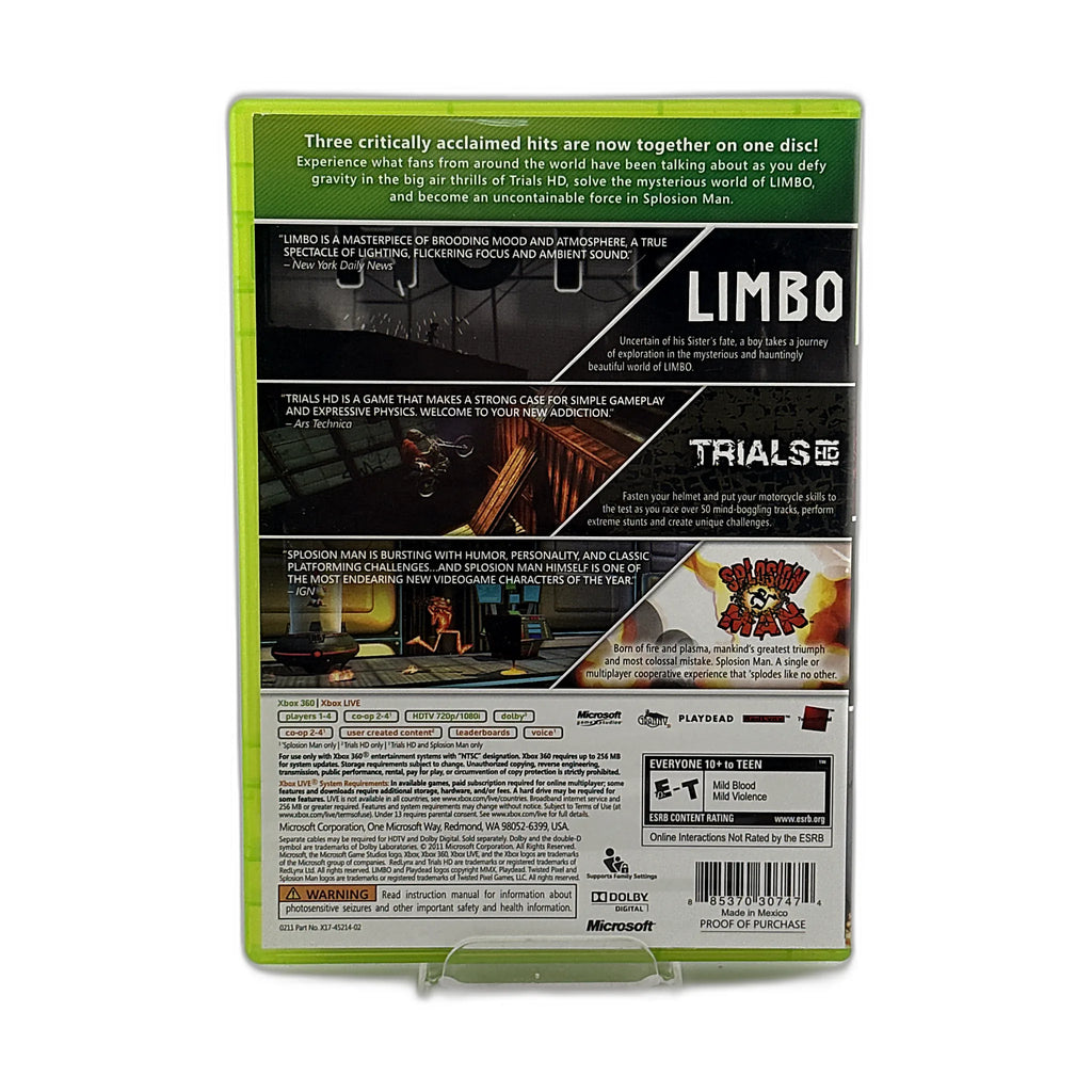 Triple Pack: Limbo, Trials HD, Splosion Man