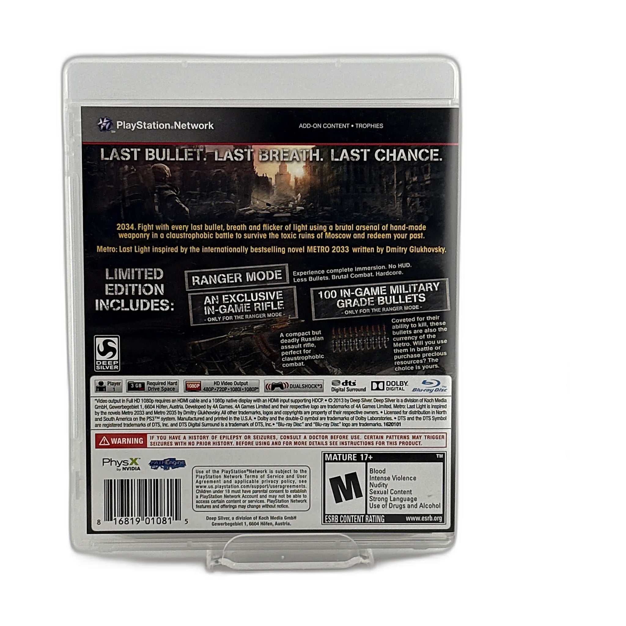 Metro: Last Light Limited Edition
