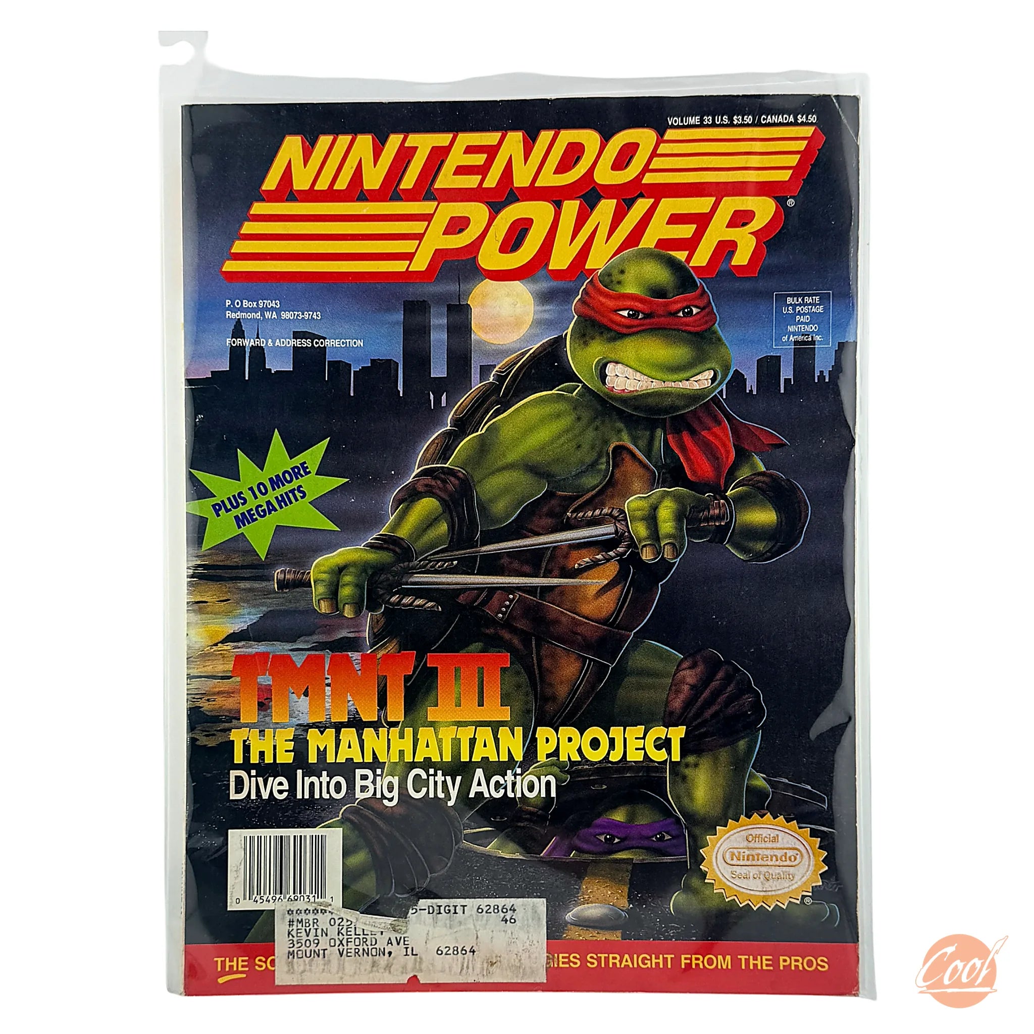 Nintendo Power – TMNT III: The Manhattan Project [Volume 33 with Poster]