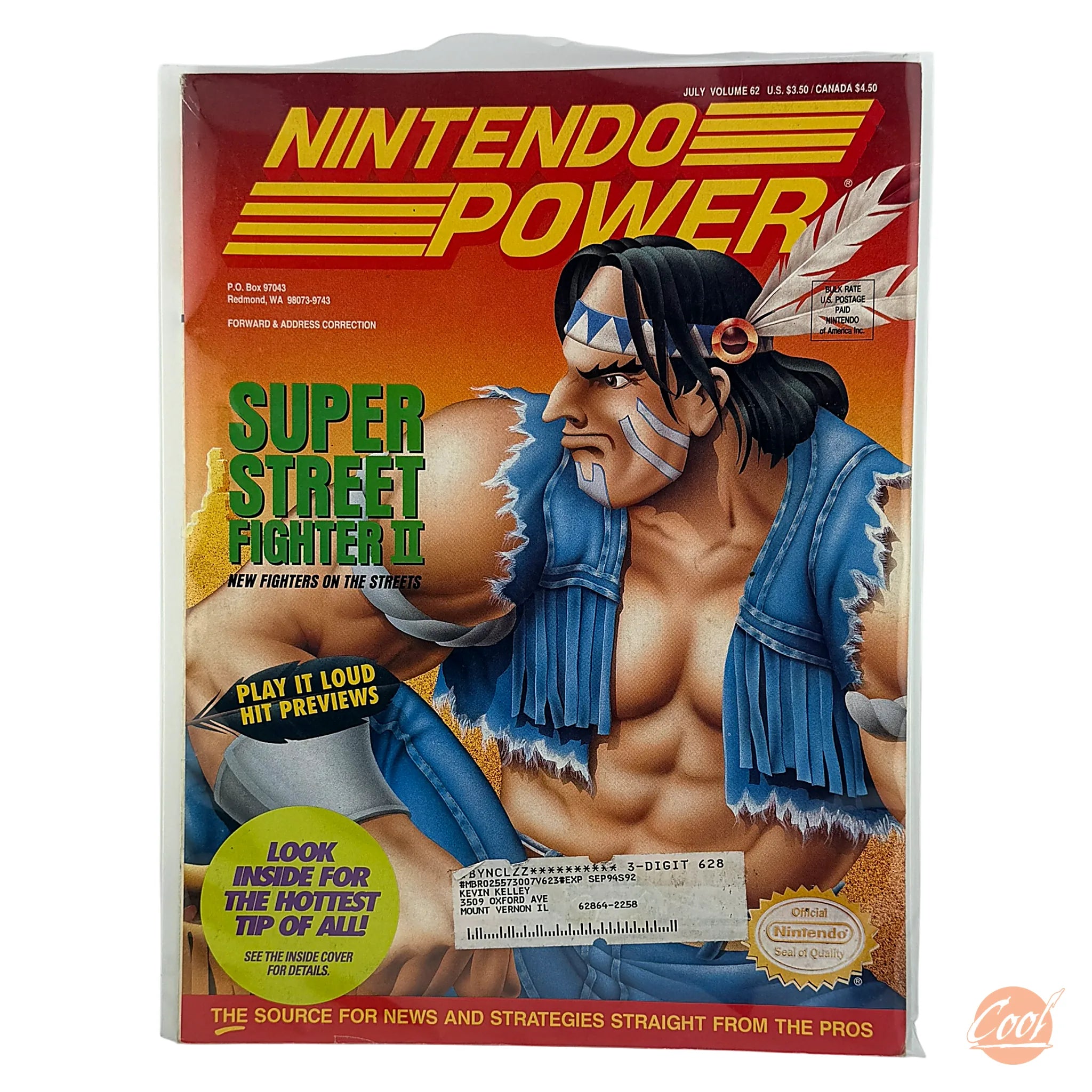 Nintendo Power - Super Street Fighter 2 [Volume 62 with Poster]