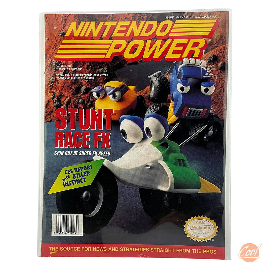 Nintendo Power – Stunt Race FX [Volume 63 with Poster]